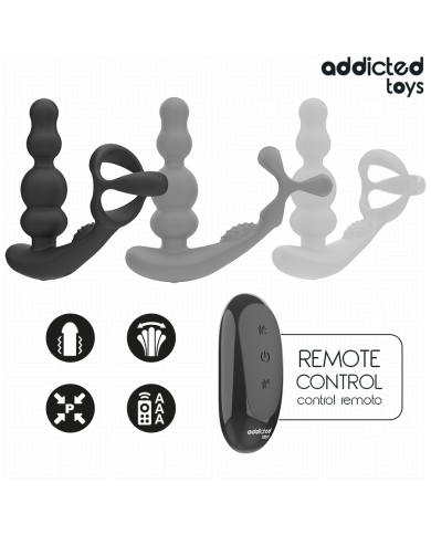ADDICTED TOYS - MASSEUR DE PROSTATE ROTATIF À TÉLÉCOMMANDE