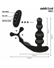 ADDICTED TOYS - MASSEUR DE PROSTATE ROTATIF À TÉLÉCOMMANDE