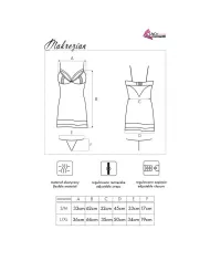 LIVCO CORSETTI FASHION - CHEMISE + CULOTTE MAKREZIAN LC 90545 NOIR