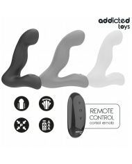 ADDICTED TOYS - MASSEUR DE PROSTATE OSCILLANT AVEC MODE PULSATION ET TÉLÉCOMMANDE