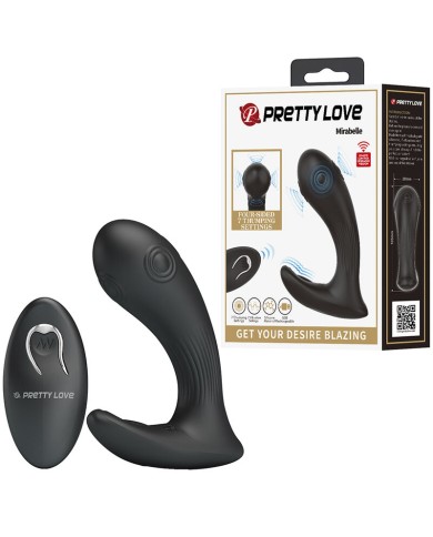 PRETTY LOVE - VIBRATEUR DE PROSTATE MIRABELLE AVEC TÉLÉCOMMANDE