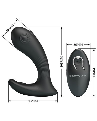 PRETTY LOVE - VIBRATEUR DE PROSTATE MIRABELLE AVEC TÉLÉCOMMANDE