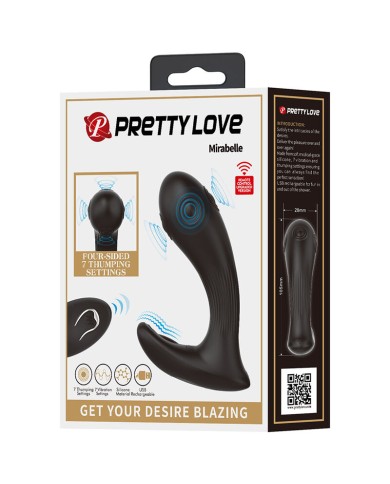 PRETTY LOVE - VIBRATEUR DE PROSTATE MIRABELLE AVEC TÉLÉCOMMANDE