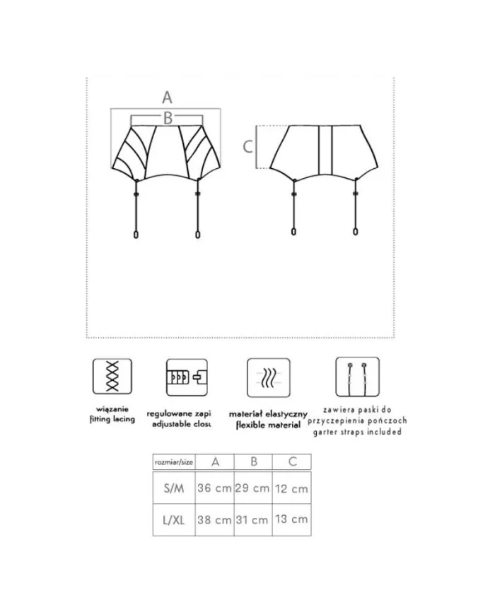 LIVCO CORSETTI FASHION - SEVEM LC 90277-1 PORTE-JARRETELLES NOIR L/XL