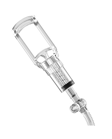PDX ELITE - VIEWTUBE VAC XXL MANGE TRANSPARENTE AVEC POMPE D'ASPIRATION 27,3 CM