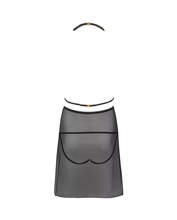 LIVCO CORSETTI FASHION - MALVIAMI LC 90625 CHEMISE + CULOTTE NOIR