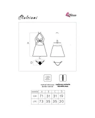 LIVCO CORSETTI FASHION - MALVIAMI LC 90625 CHEMISE + CULOTTE NOIR