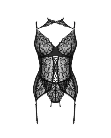 LIVCO CORSETTI FASHION - COLLECTION GIELLANDRA FOR THE SENSES CORSET + CULOTTE NOIR L/XL