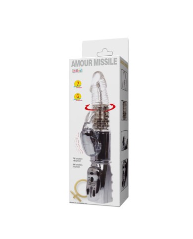 BAILE - ROTATEUR TRANSPARENT MISSILE AMOUR 26.5 CM