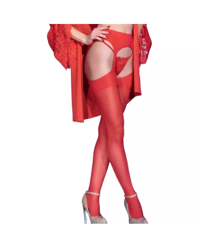 CHILIROSE - CR 4312 BAS Jarretière ROUGE S/M
