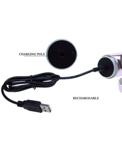 BAILE - VIBRATEUR RECHARGEABLE AVEC STIMULATEUR DE PAPILLON ROTATION ET THROBBING