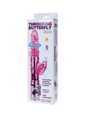 BAILE - VIBRATEUR RECHARGEABLE AVEC STIMULATEUR DE PAPILLON ROTATION ET THROBBING