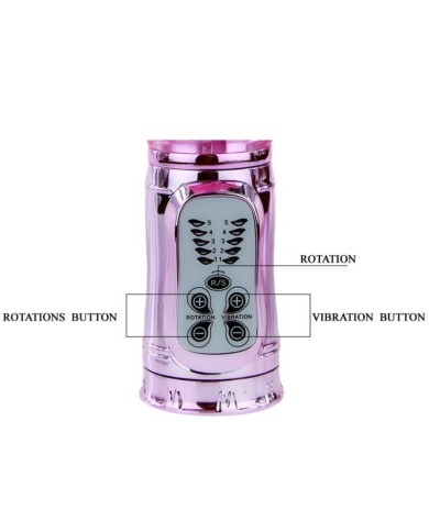 BAILE - VIBRATEUR RECHARGEABLE AVEC STIMULATEUR DE PAPILLON ROTATION ET THROBBING