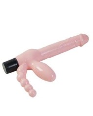 BAILE - HARNAIS SANS CORDE TPR AVEC VIBRATION ET STIMULATION ANAL 25.4 CM