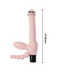 BAILE - HARNAIS SANS CORDE TPR AVEC VIBRATION ET STIMULATION ANAL 25.4 CM