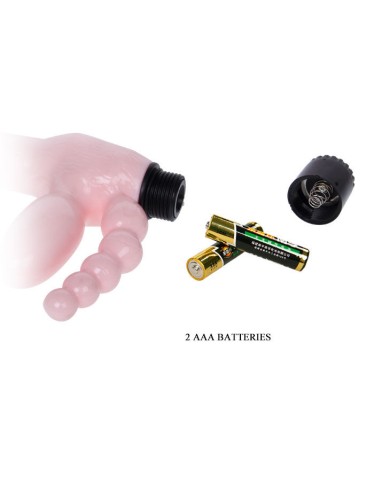 BAILE - HARNAIS SANS CORDE TPR AVEC VIBRATION ET STIMULATION ANAL 25.4 CM