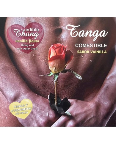 HOTFLOWERS - STRING HOMME + 2 NIPPLE AZYME VANILLE /es/pt/en/fr/it/
