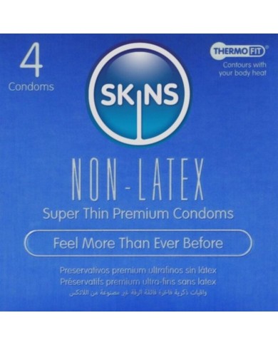 SKINS - LOT DE 4 PRÉSERVATIFS SANS LATEX