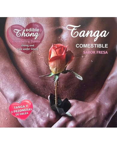 HOTFLOWERS - THONG HOMME+ 2 NIPPLE AZYME FRAISE /es/pt/en/fr/it/
