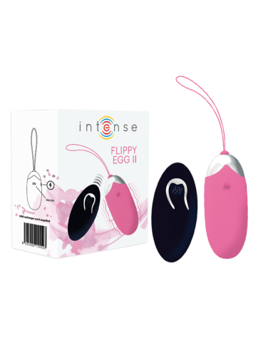 INTENSE - OEUF VIBRANT FLIPPY II AVEC TÉLÉCOMMANDE ROSE