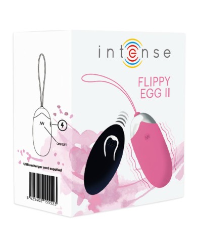 INTENSE - OEUF VIBRANT FLIPPY II AVEC TÉLÉCOMMANDE ROSE