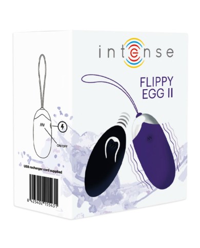 INTENSE - OEUF VIBRANT FLIPPY II AVEC TÉLÉCOMMANDE VIOLET