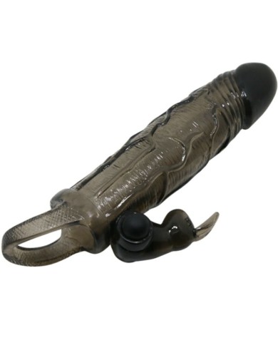 BAILE - COUVRE-PÉNIS BRAVE MAN AVEC LAPIN NOIR 16.5 CM