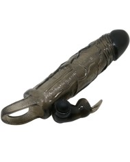 BAILE - COUVRE-PÉNIS BRAVE MAN AVEC LAPIN NOIR 16.5 CM