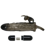 BAILE - COUVRE-PÉNIS BRAVE MAN AVEC LAPIN NOIR 16.5 CM