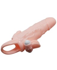 BAILE - COUVRE-PÉNIS BRAVE MAN AVEC CHAIR DE STIMULATION CLIT ET ANAL 16.5 CM