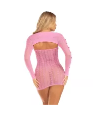 LEG AVENUE - ROBE COEUR & NOEUDS ROSE TAILLE UNIQUE