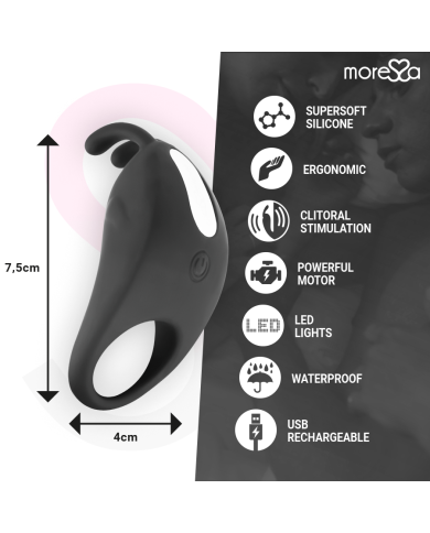 MORESSA - BRAD PREMIUM SILICONE RECHARGEABLE NOIR