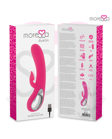 MORESSA - DUSTIN ASPIRATION CLITORIDIENNE ET VIBRATIONS PUISSANTES SILICONE PREMIUM RECHARGEABLE