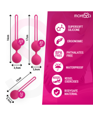 MORESSA - OSIAN SET PREMIUM SILICONE ROSE (Osian One - 51 g | Osian Two - 101 g | Osian Three 85 g)