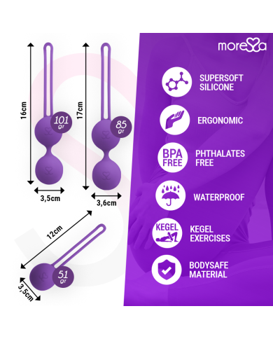 MORESSA - OSIAN SET PREMIUM SILICONE LILAS