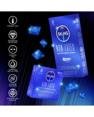 SKINS - PRÉSERVATIFS SANS LATEX, PAQUET DE 8