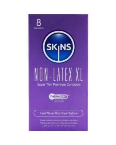SKINS - PRÉSERVATIFS SANS LATEX PAQUET DE 4, FORMAT XL