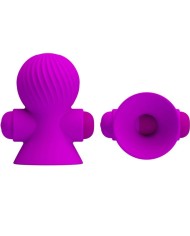 PRETTY LOVE - STIMULATEURS DE NIPPLE 12 MODES VIBRATION LILAS