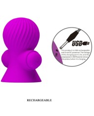 PRETTY LOVE - STIMULATEURS DE NIPPLE 12 MODES VIBRATION LILAS