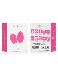 INTENSE - VIBRATEUR JAN EGG TÉLÉCOMMANDE ROSE