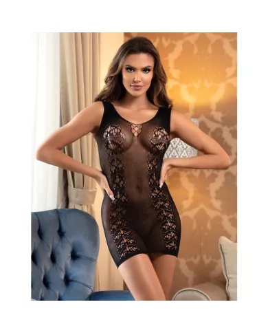 SUBBLIME - 952167 ROBE COURT EN RÉSILLE ÉLASTIQUE NOIR TAILLE UNIQUE