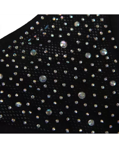 SUBBLIME - 952174 BODYSTOCKING RESILLE AVEC GANTS ET DIAMANTS NOIR TAILLE UNIQUE SUBBLIME - 952174 BODYSTOCKING RESILLE AVEC GANTS ET DIAMANTS NOIR TAILLE UNIQUE