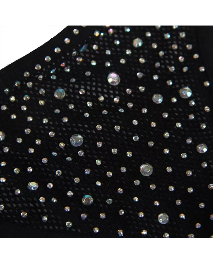 SUBBLIME - 952174 BODYSTOCKING RESILLE AVEC GANTS ET DIAMANTS NOIR TAILLE UNIQUE SUBBLIME - 952174 BODYSTOCKING RESILLE AVEC GANTS ET DIAMANTS NOIR TAILLE UNIQUE