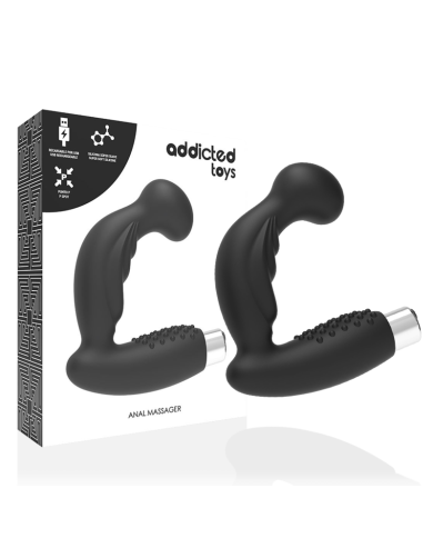 ADDICTED TOYS - VIBRATEUR PROSTATIQUE RECHARGEABLE MODÈLE 3 - NOIR