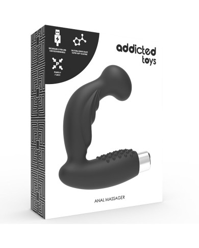 ADDICTED TOYS - VIBRATEUR PROSTATIQUE RECHARGEABLE MODÈLE 3 - NOIR