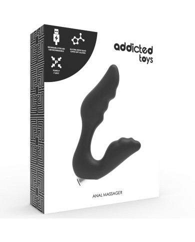 ADDICTED TOYS - VIBRATEUR PROSTATIQUE RECHARGEABLE MODÈLE 6 - NOIR