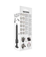 BASECOCK - VIBRATEUR RÉALISTE TÉLÉCOMMANDE NATUREL AVEC TESTICULES19.5 CM -O- 4 CM