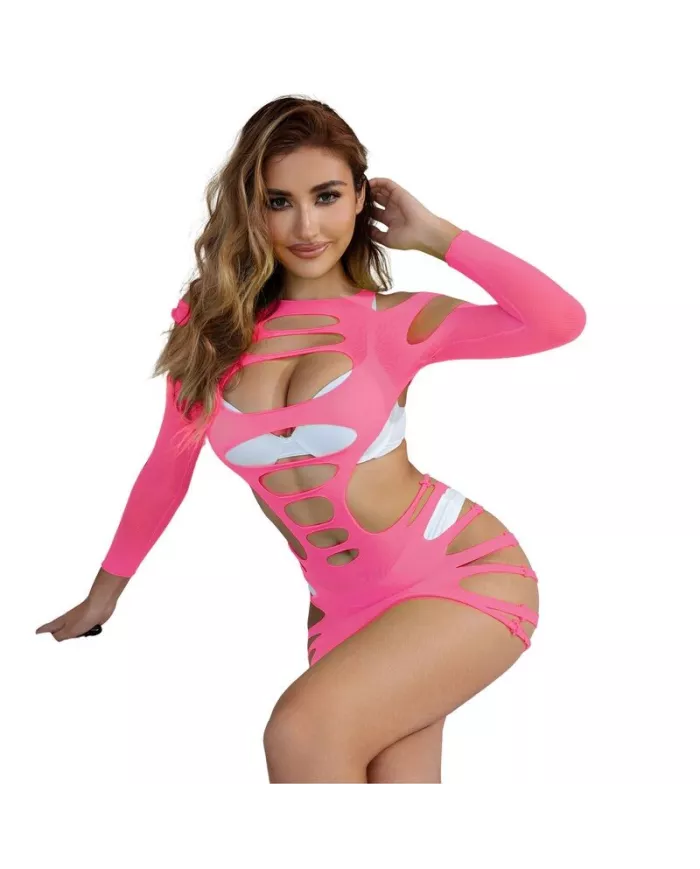 SUBBLIME - 952273 ROBE RÉSILLE ÉLASTIQUE MANCHES LONGUES ROSE TAILLE UNIQUE SUBBLIME - 952273 ROBE RÉSILLE ÉLASTIQUE MANCHES LONGUES ROSE TAILLE UNIQUE