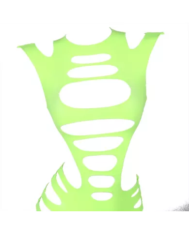 SUBBLIME - 952280 ROBE RÉSILLE ÉLASTIQUE MANCHES LONGUES VERT TAILLE UNIQUE