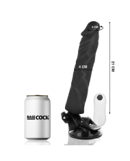 BASECOCK - VIBRATEUR RÉALISTE TÉLÉCOMMANDE NATUREL 21 CM -O- 4 CM